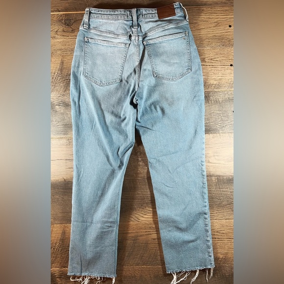 MADEWELL The Curvy Perfect Vintage Wide Leg Crop Jean Size 27 Wide Leg Raw Hem - Picture 9 of 12